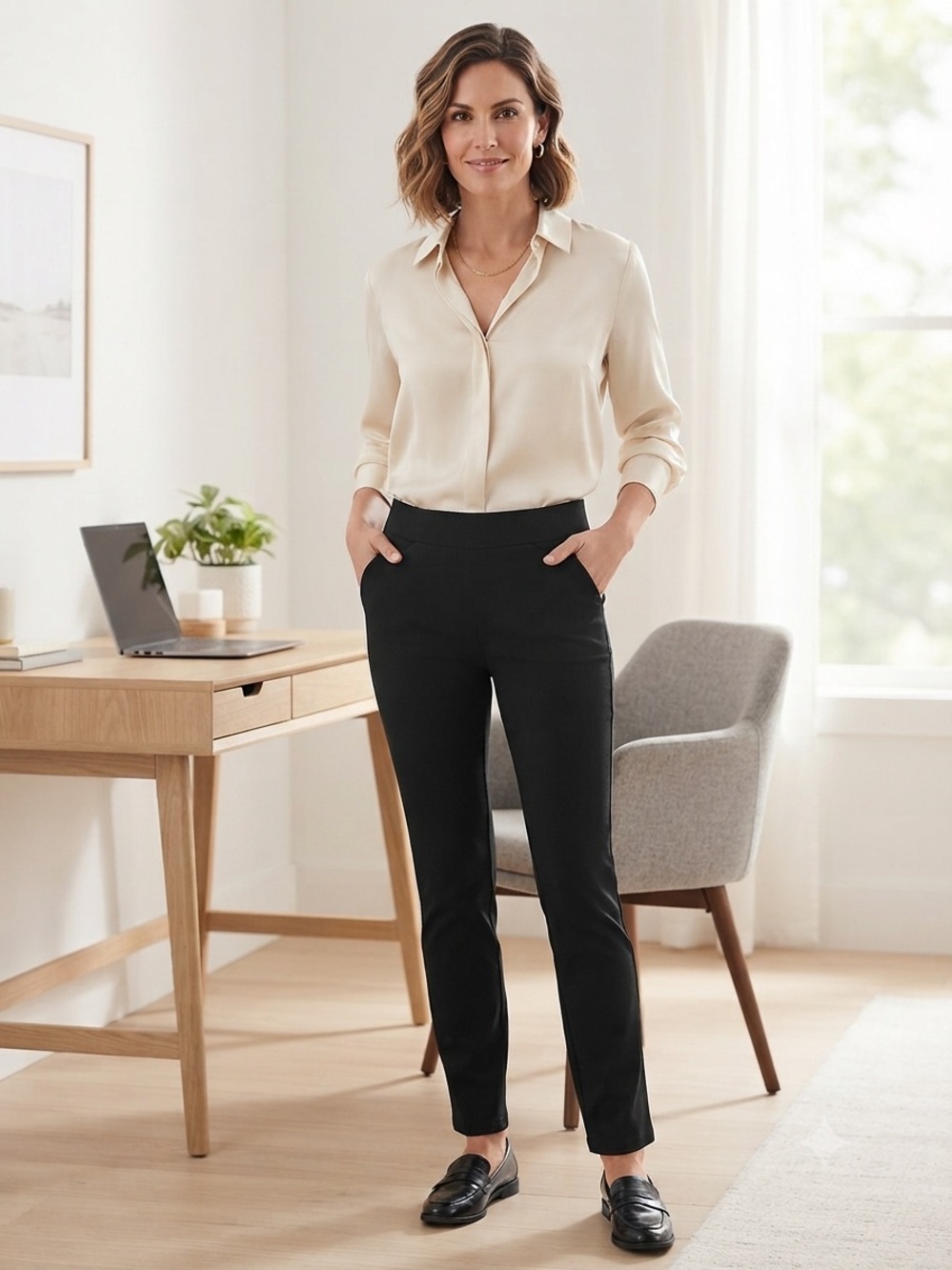 Joe Benbasset Black Slim Ankle Pants